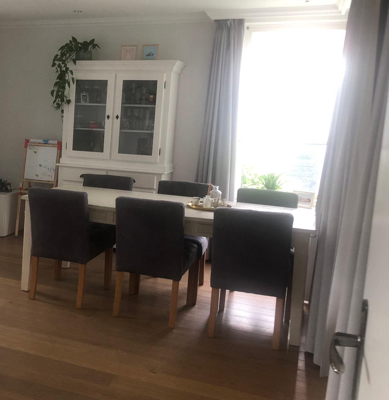 Buffetkast, tafel6 stoelen, salontafel, bank en tv meubel, Ophalen, Gebruikt
