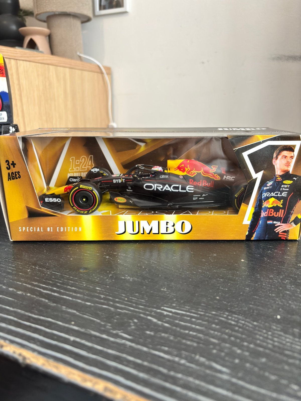 Max Verstappen Red Bull Racing F1 auto 1:24 Jumbo, Ophalen of Verzenden, Nieuw, Auto, Overige merken