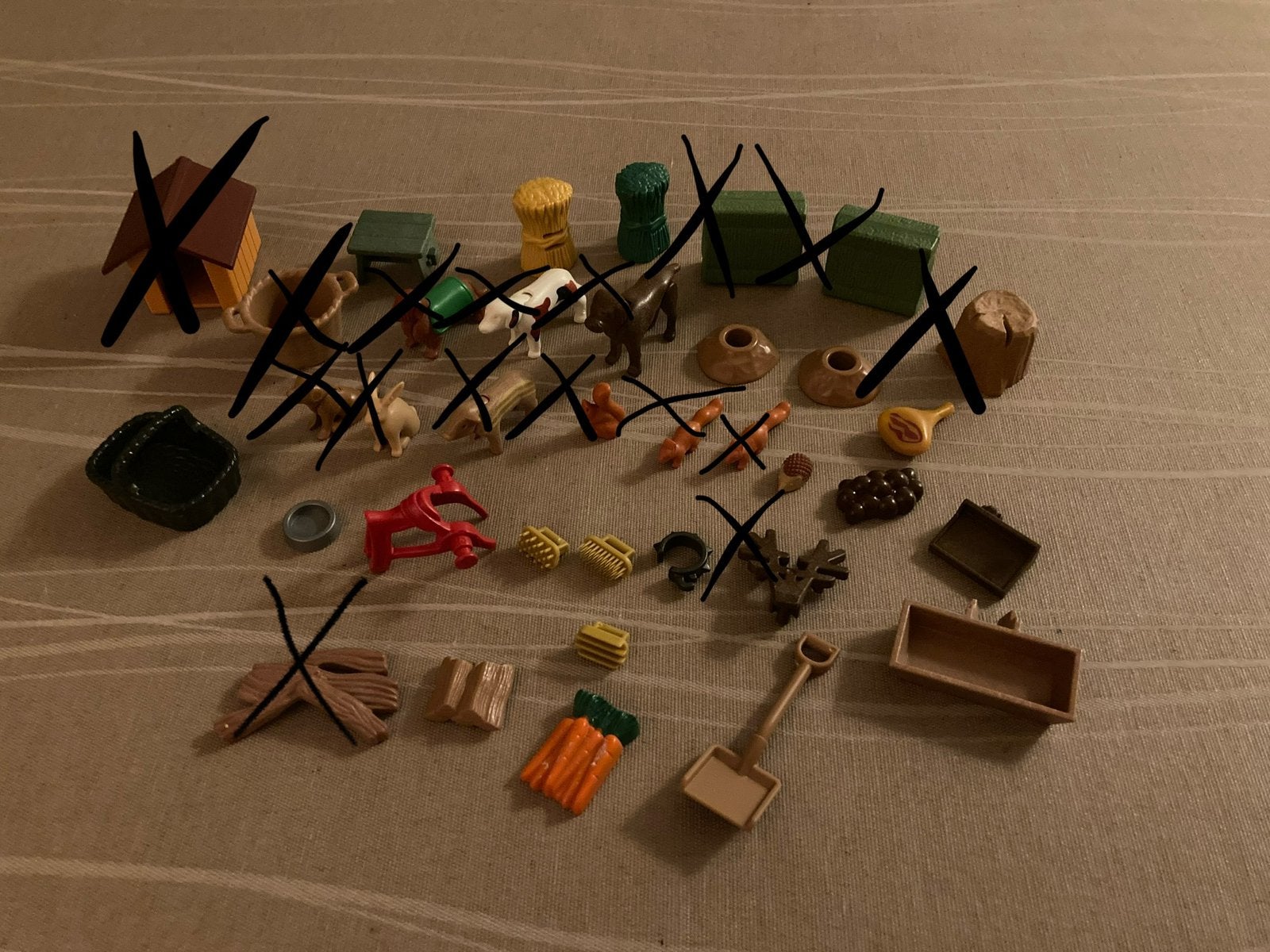 Playmobil wortel, schep ed.., Ophalen of Verzenden, Zo goed als nieuw