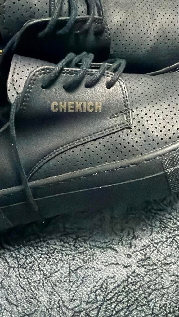 Chekich Recent Fashion Herenschoenen Zwart Maat 39, Ophalen of Verzenden, Zo goed als nieuw, Zwart, Veterschoenen