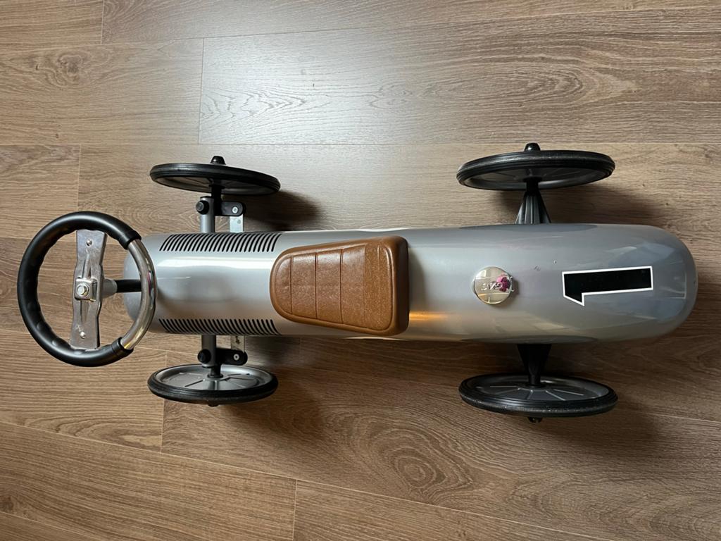 Retro loopauto zilver, Ophalen, Zo goed als nieuw, Loopvoertuig