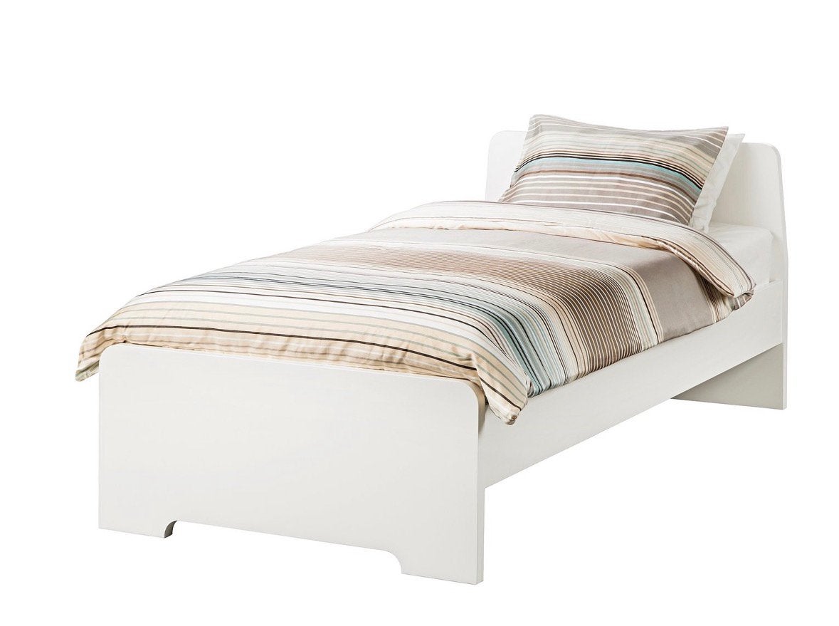 Ikea eenpersoons bed. 90x200 wit, Ophalen, 90 cm, Eenpersoons, Wit