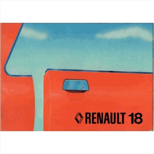 Renault 18 Instructieboekje 1979 #4 Nederlands, Ophalen of Verzenden
