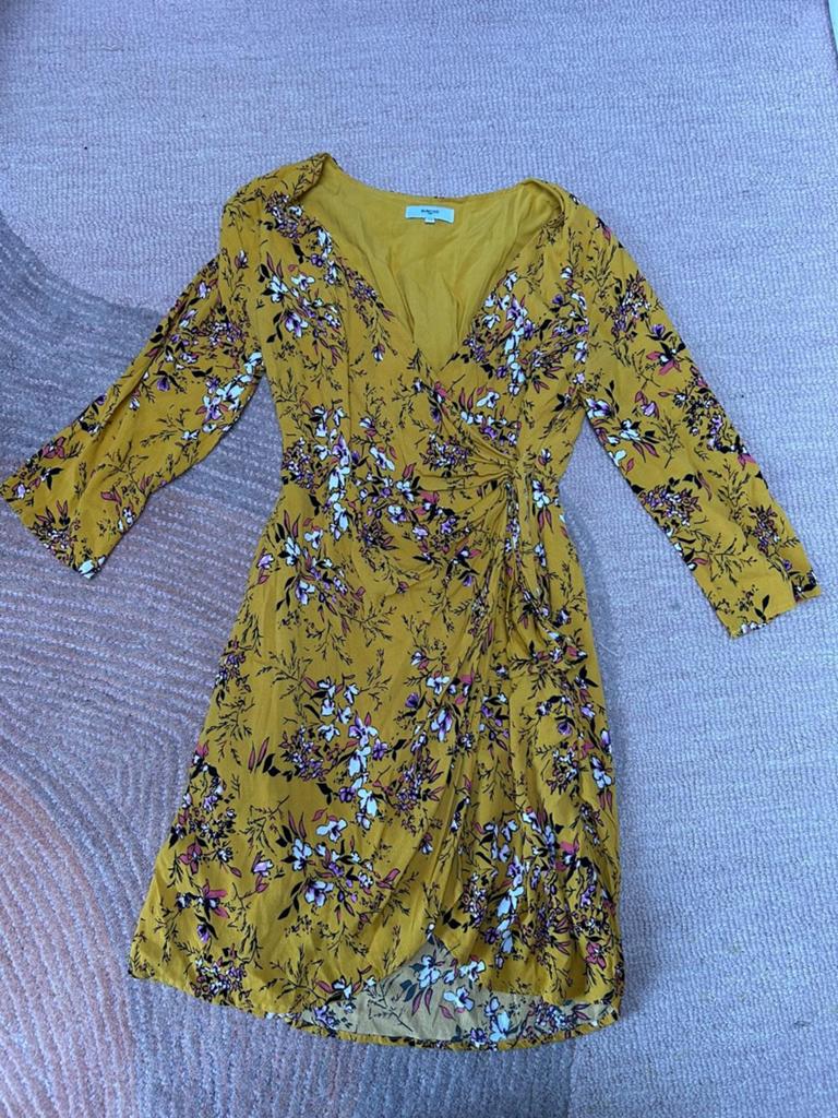 Suncoo Paris wikkeljurk met bloemenprint - Maat M, Kleding | Dames, Ophalen of Verzenden