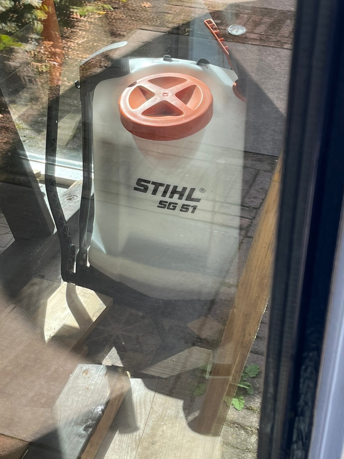 Stihl rugspuit SG 51, Tuin en Terras, Ophalen, Zo goed als nieuw, Onkruidbestrijding