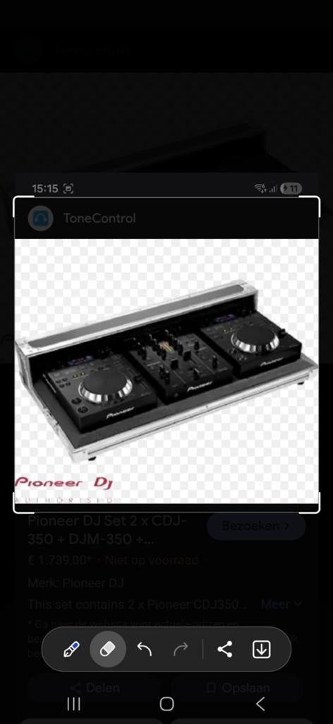 Pioneer DJ Set: 2x CDJ-350 + DJM-350 in flightcase, Muziek en Instrumenten, Ophalen, Gebruikt, Dj-set, Pioneer
