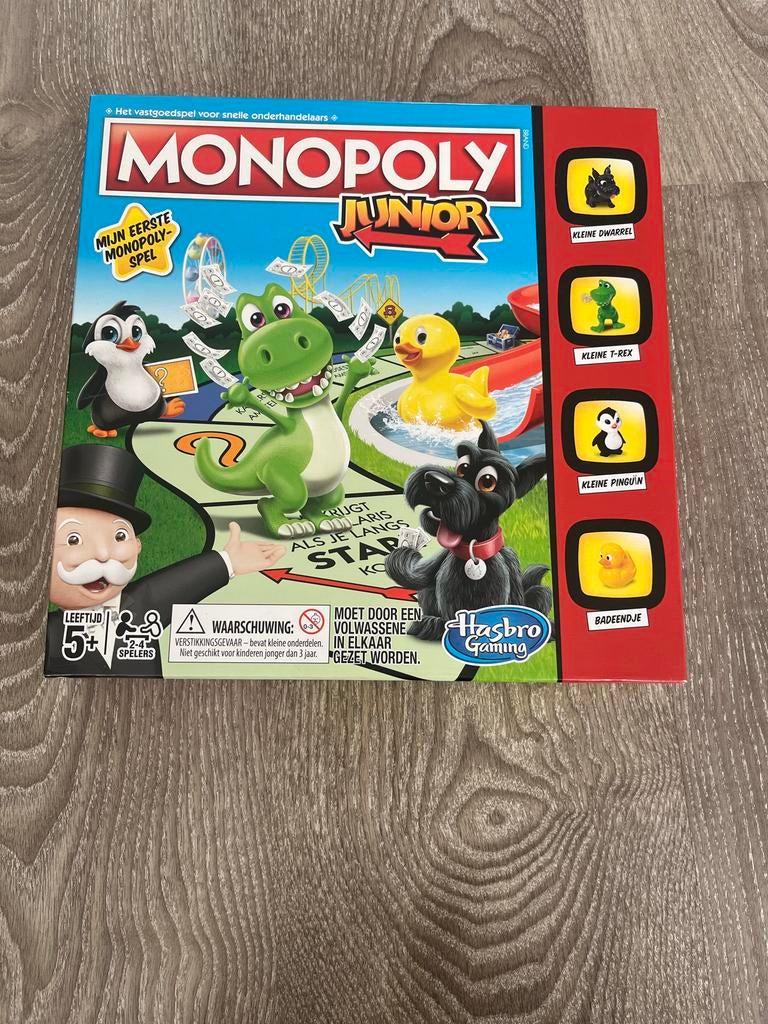 Monopoly Junior - Mijn Eerste Monopoly Spel, Een of twee spelers, Ophalen of Verzenden, Zo goed als nieuw