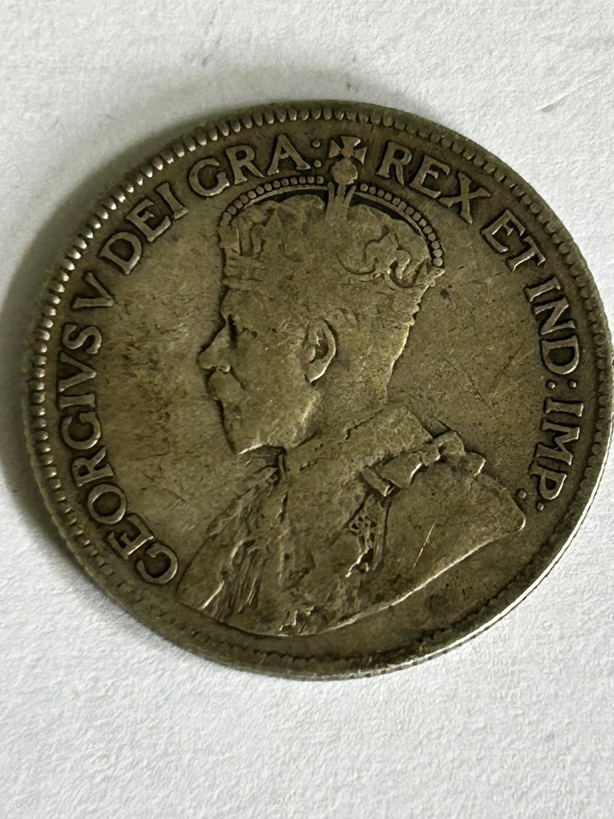 Zilveren Canadees Kwartje 1928 George V (25 Cents), Ophalen of Verzenden, Noord-Amerika, Zilver