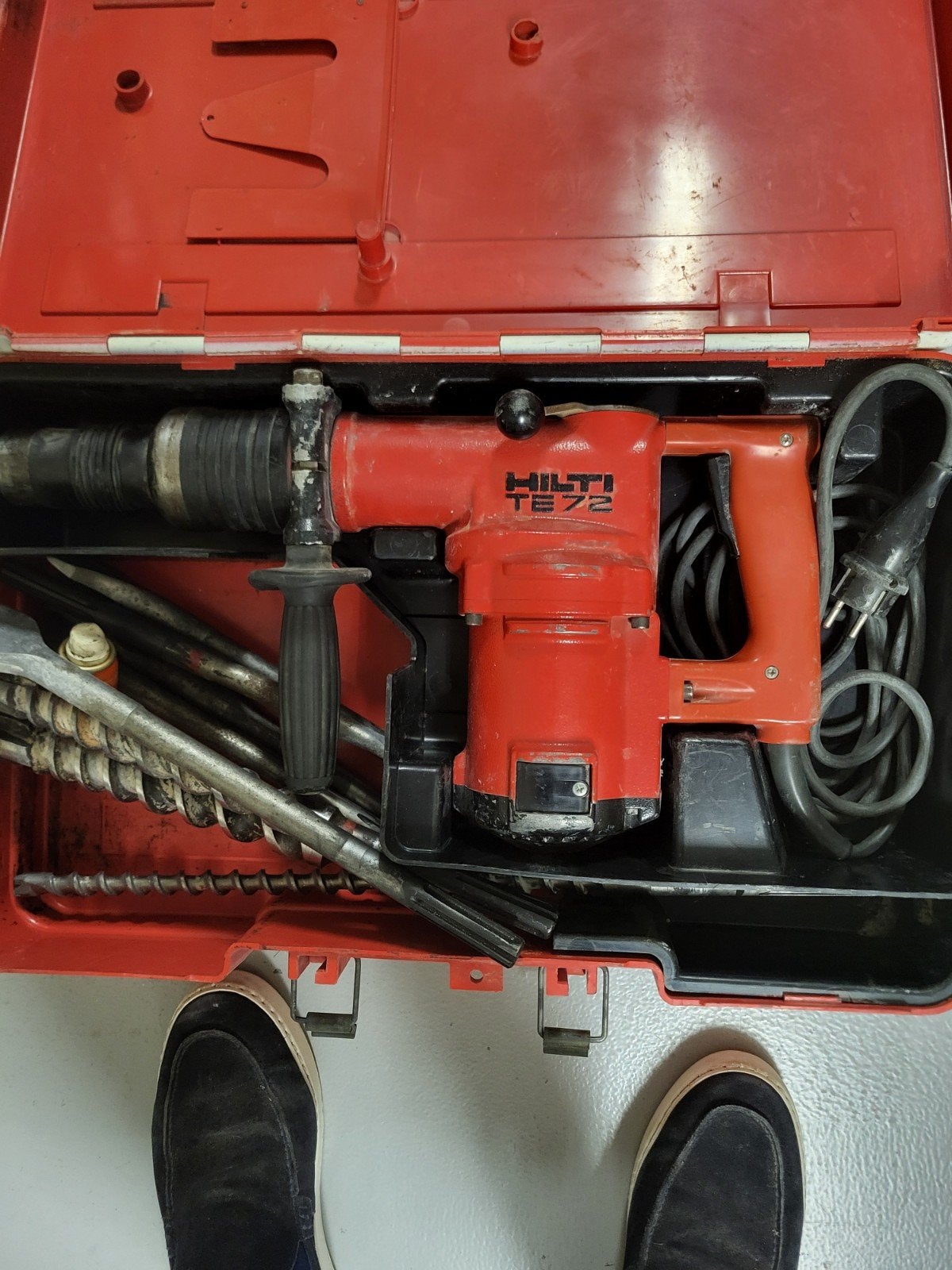 Hilti boorhamer TE 72, Doe-het-zelf en Verbouw, Gereedschap | Boormachines, Ophalen, Zo goed als nieuw, Boor- en/of Breekhamer