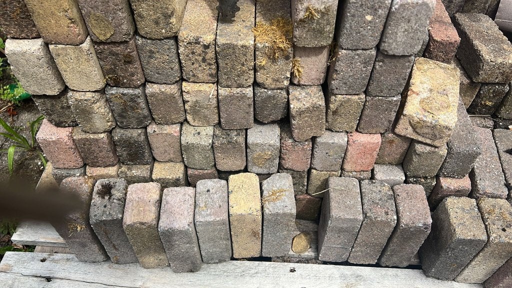 Tuin tegels gratis ophalen, Ophalen, Gebruikt, 10 m² of meer, Beton