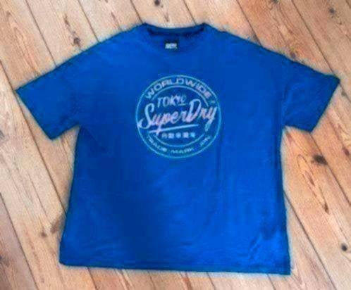 Superdry shirt xxxl blauw ( valt groot), Verzenden, Gedragen, Overige maten, Blauw