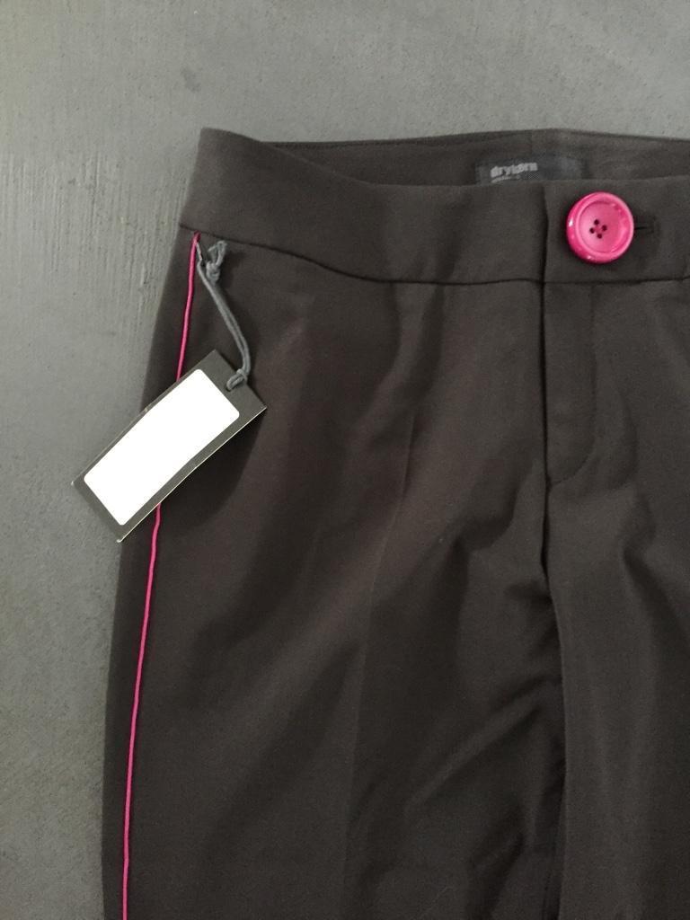 B396 Nieuw DRYKORN pantalon broek donker-bruin Maat 40=M, Maat 38/40 (M), Drykorn, Bruin, Nieuw