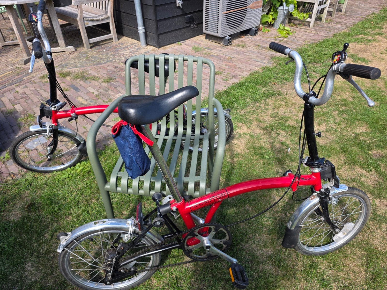 2 Brompton vouwfiets rood - in uitstekende staat, Ophalen, 20 inch of meer, Brompton, Velgrem