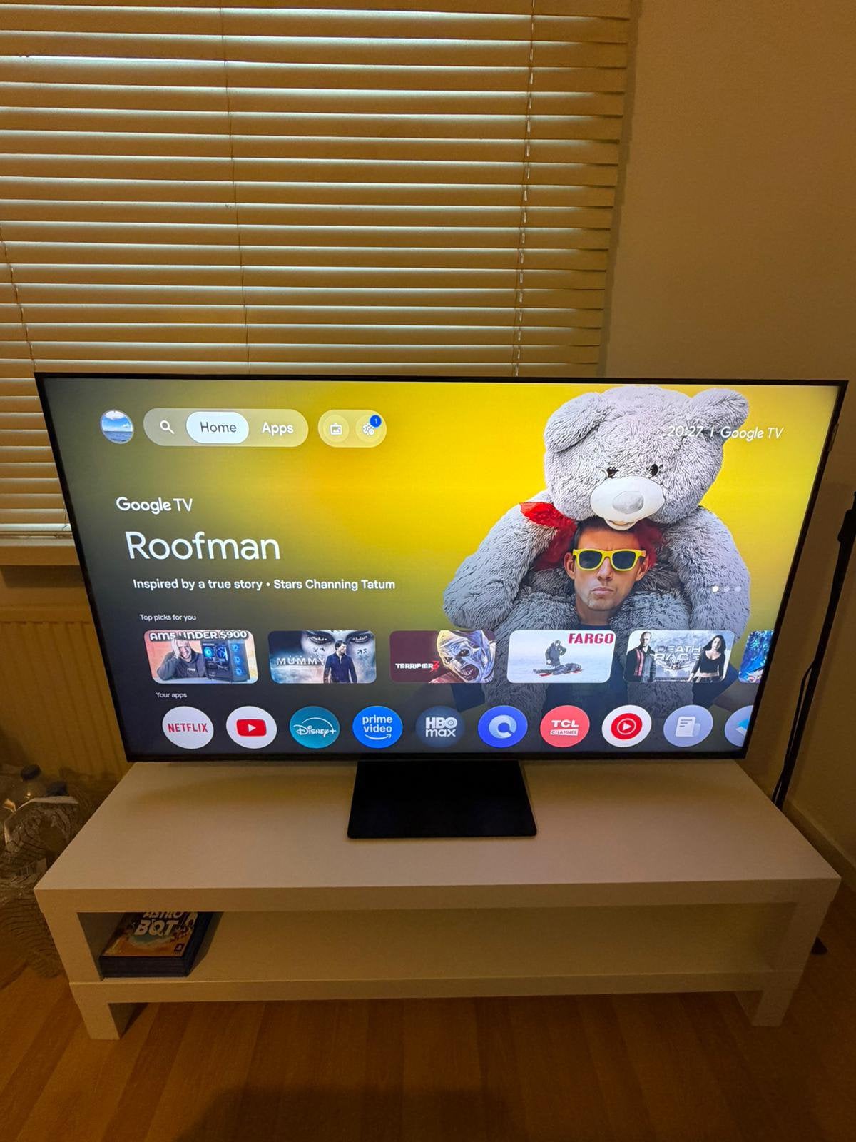 TV TCL 4K 50 inch MiniLed 120HZ, QLED, 120 Hz, Zo goed als nieuw, 100 cm of meer