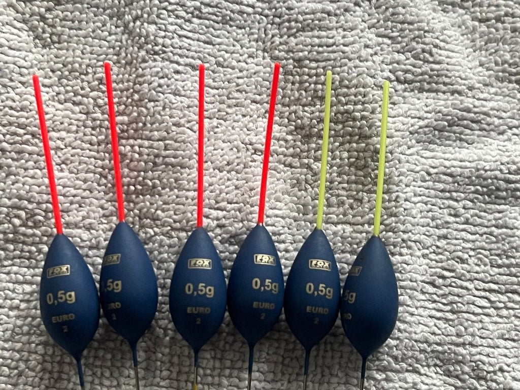 adv 472 / NIEUW set 6 dobbers FOX 0,50, Watersport en Boten, Hengelsport | Witvissen, Ophalen of Verzenden, Gebruikt, Overige typen
