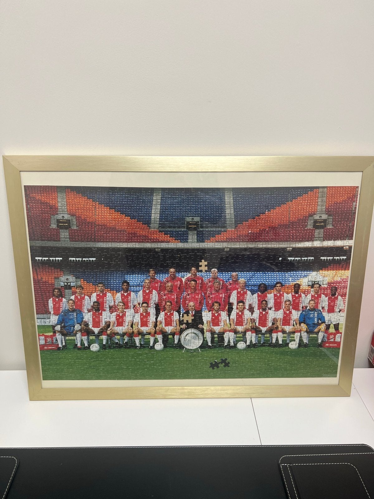 Ajax Legpuzzel in lijst - Historisch Kampioensteam, Hobby en Vrije tijd, Denksport en Puzzels, Ophalen of Verzenden, 500 t/m 1500 stukjes