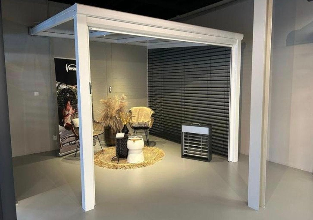 Verano Veranda /Overkapping (3x3m) met LED, screen, jaloezie, Tuin en Terras, Ophalen of Verzenden, Veranda