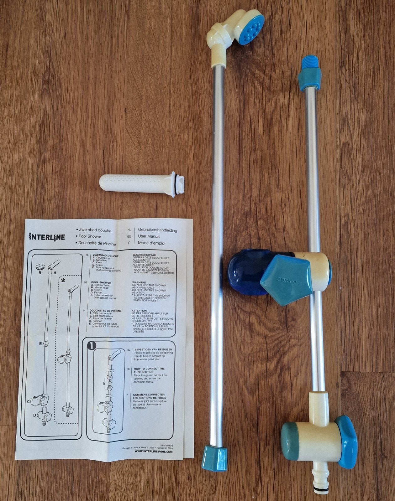 Interline "Wet"N Go douche voor zwembad, Ophalen of Verzenden, Gebruikt, Reinigingsmiddel