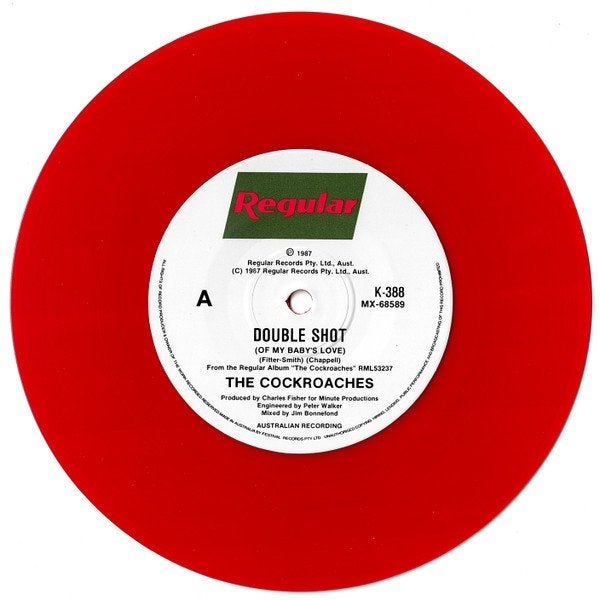 the cockroaches/double shot-alt/indie/punk/pub/rock-rood vin, Gebruikt, Verzenden, 7 inch, Colored vinyl