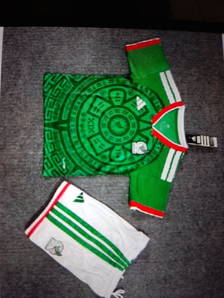 Voetbal mexico kids 2 stuks, Maat XS of kleiner, Verzenden, Nieuw, Shirt