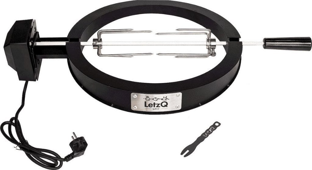 LetzQ rotisserie draaispit 13 inch met motor, voor kamado, Tuin en Terras, Ophalen, Gebruikt, LetzQ