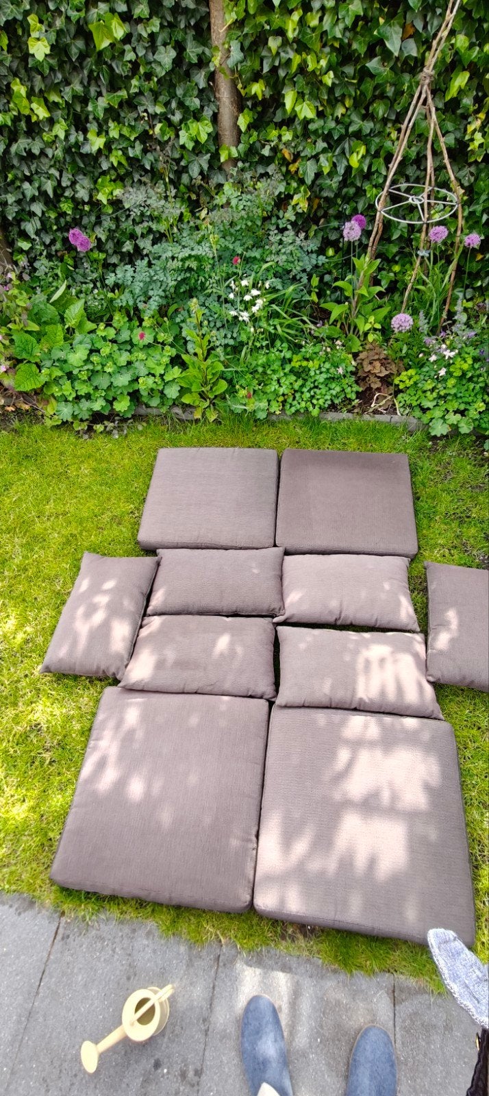 Set originele IKEA HÅLLÖ tuinkussens (4 zit, 6 rug), Tuin en Terras, Tuinmeubel-accessoires, Ophalen of Verzenden, Gebruikt