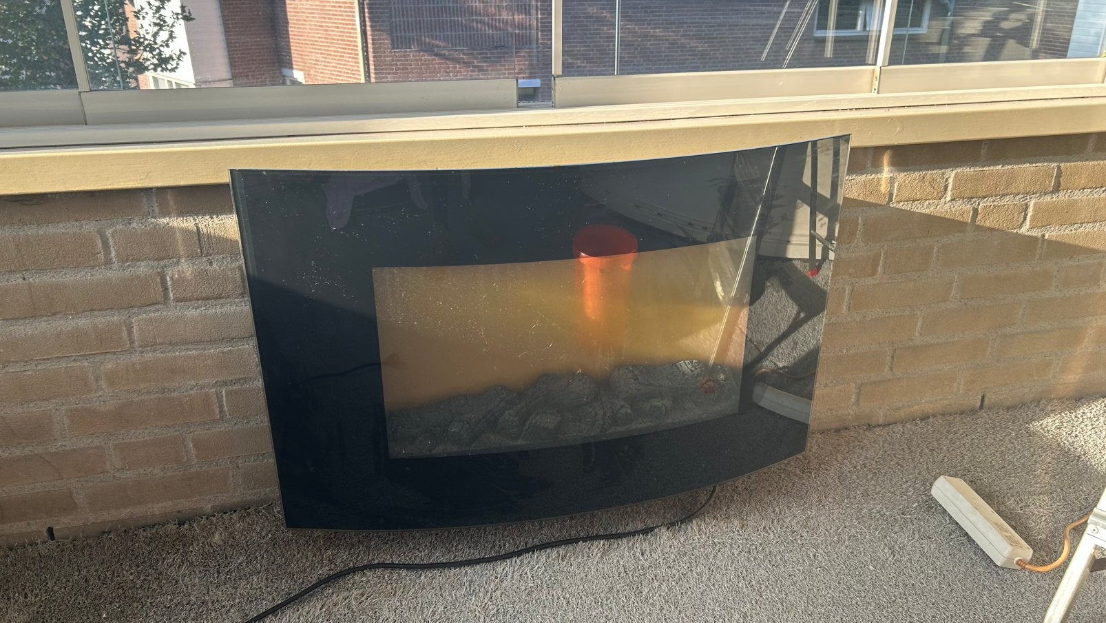Focal Point Pasadena Electric Fire FPFWO10, Ophalen, Zo goed als nieuw, Vrijstaande haard, Elektrische haard