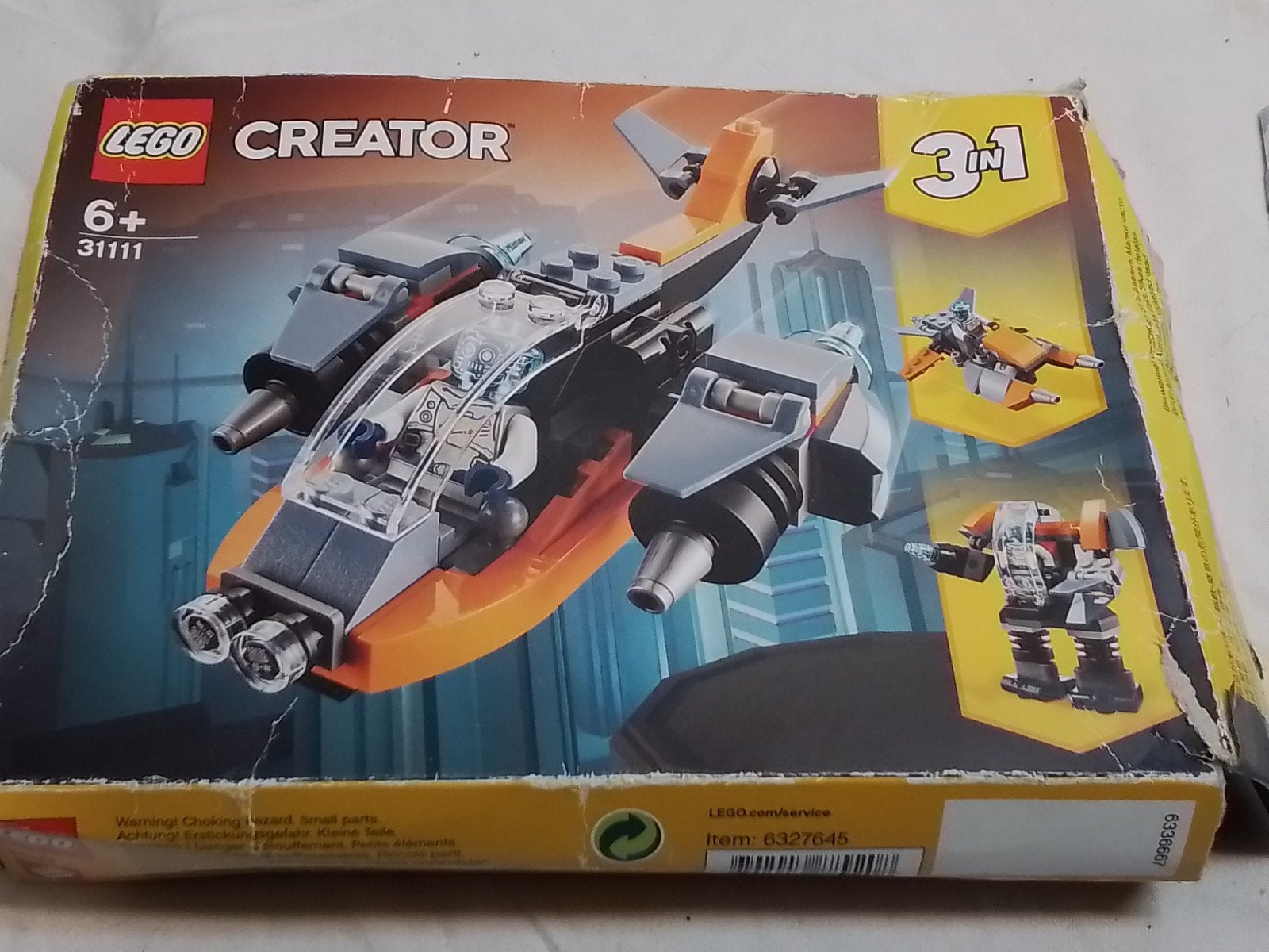 LEGO Creator 31111 Cyber Drone 3-in-1 set, Ophalen of Verzenden, Gebruikt, Overige merken