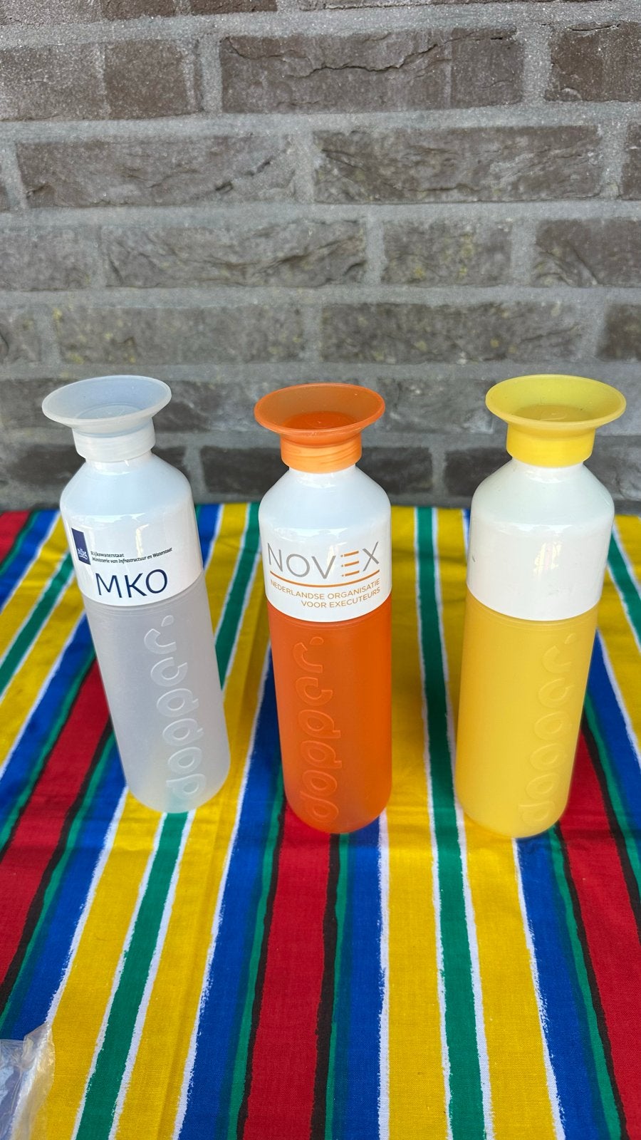 Dopper waterflessen - Set van 3, Verzenden, Kunststof, Meerkleurig, Overige merken