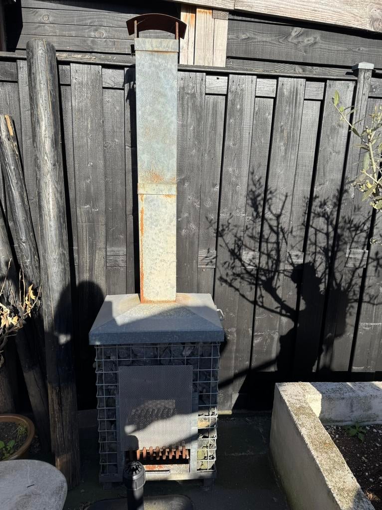 Terrashaard, tuinhaard, buitenkachel, Ophalen, Gebruikt