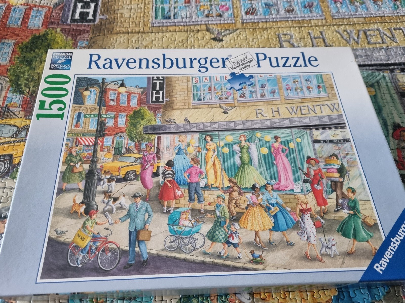Ravensburger puzzel Side walk fashion, Ophalen of Verzenden, 500 t/m 1500 stukjes, Zo goed als nieuw