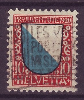 Zwitserland Mi 154 gest, Ophalen of Verzenden, Gestempeld