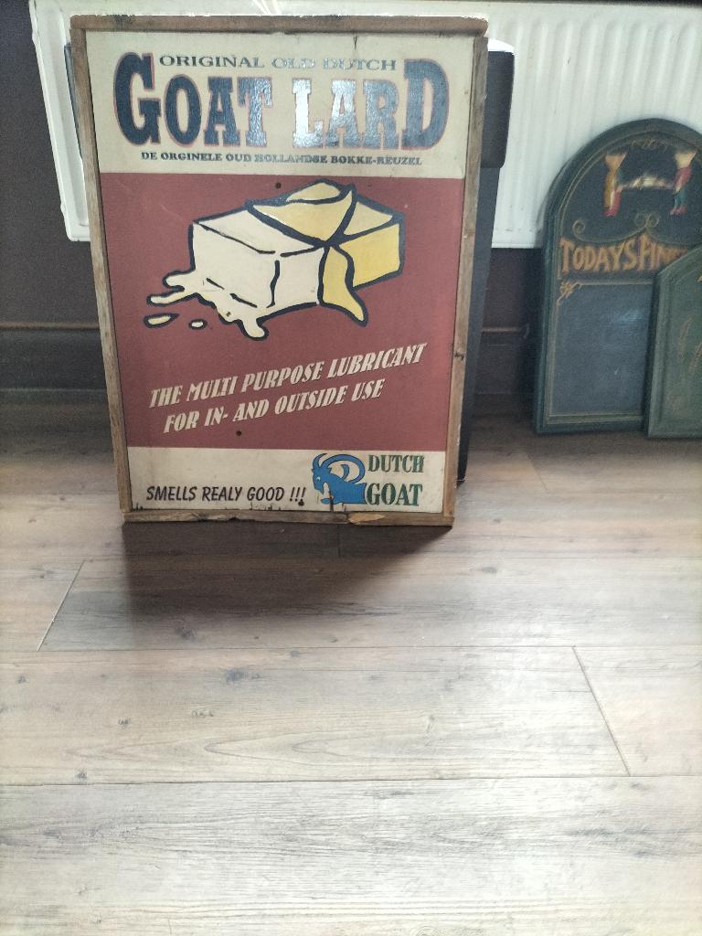 Reclame bord, Ophalen, Gebruikt, Reclamebord
