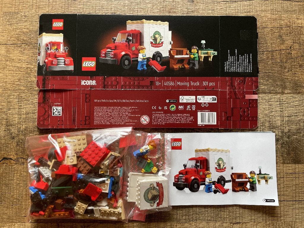 Lego Icons GWP 40586: Moving Truck GEOPEND, Lego, Ophalen of Verzenden, Zo goed als nieuw, Icons