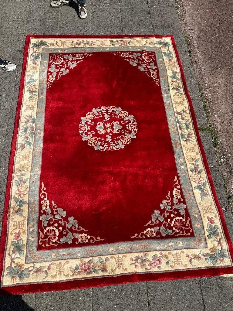 Elegant Chinees tapijt – 265 x 180 cm – rustgevend design, Gebruikt, 200 cm of meer, Ophalen of Verzenden, NA