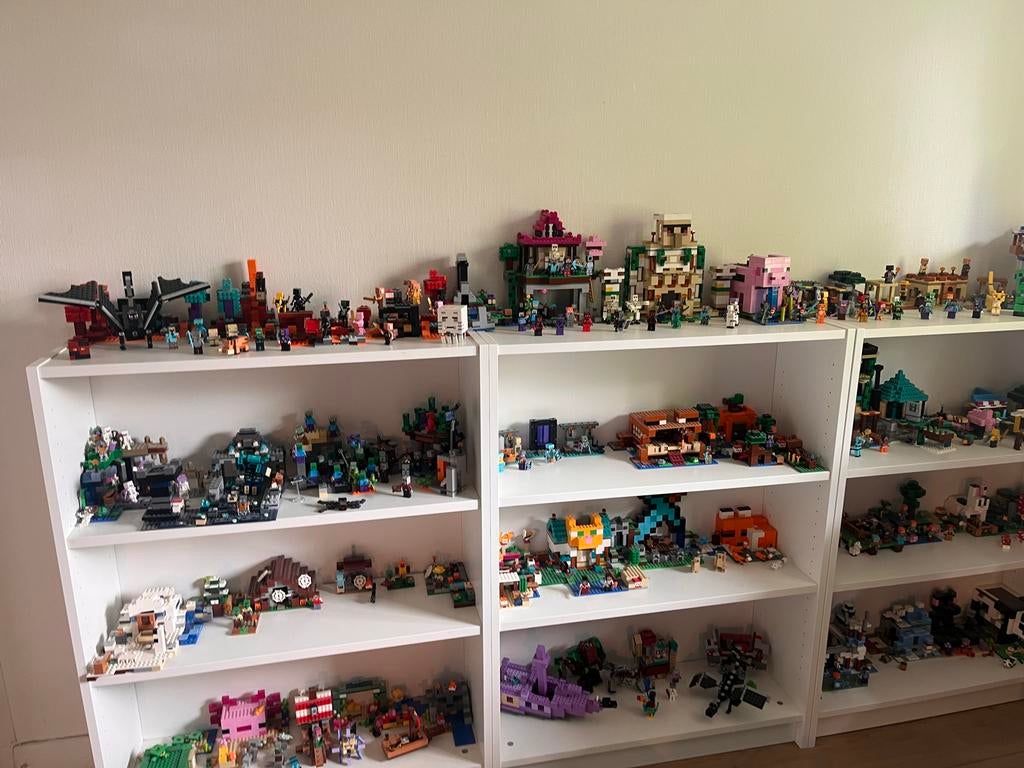 Grote collectie LEGO Minecraft sets, Ophalen, Zo goed als nieuw