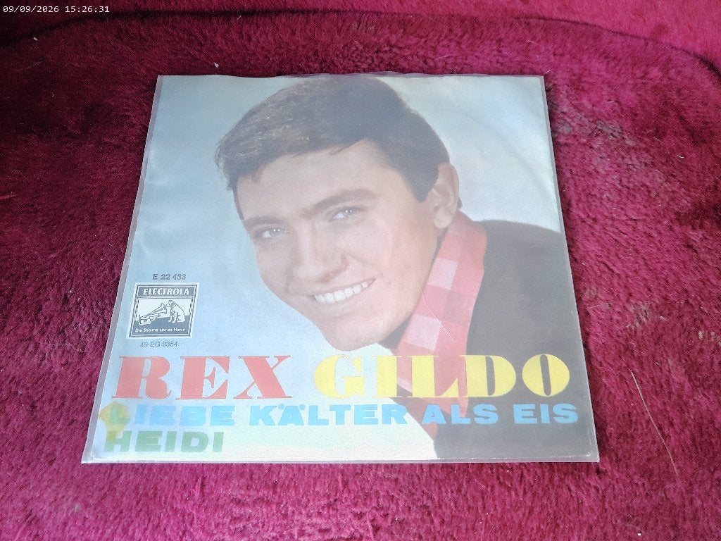 Rex Gildo - Liebe kalter als Eis  / Heidi, Gebruikt, Fotohoes, 7 inch, Ophalen of Verzenden