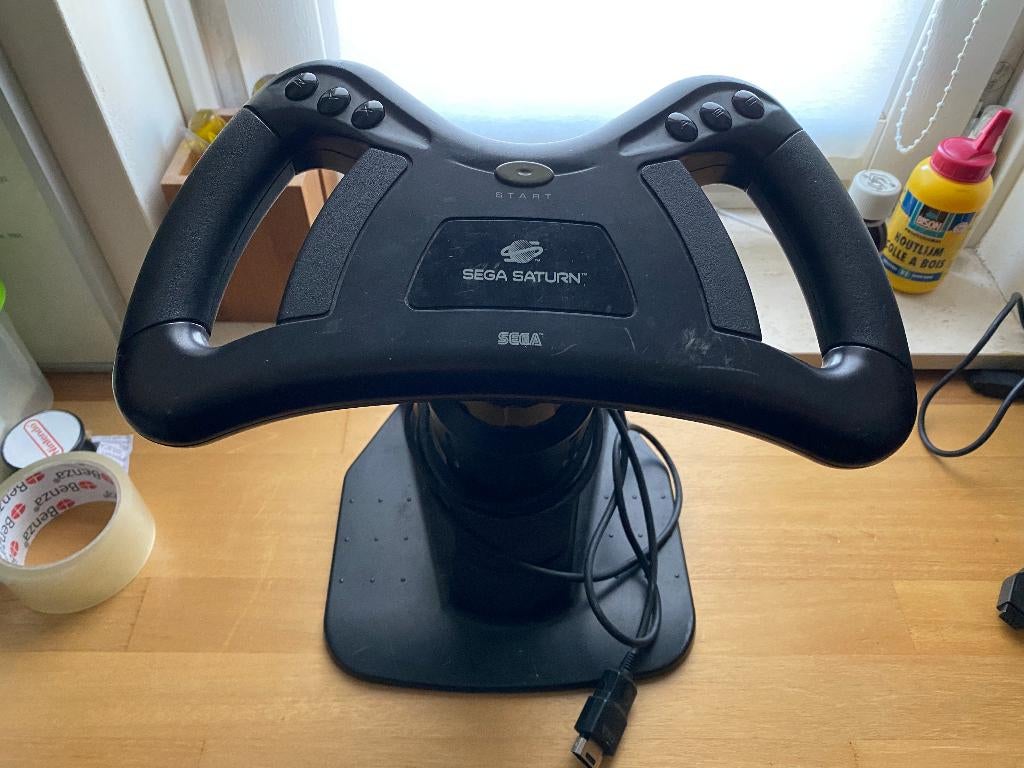 Sega Saturn arcade racer steering wheel, Gebruikt, 1 speler, Racen en Vliegen, Ophalen of Verzenden