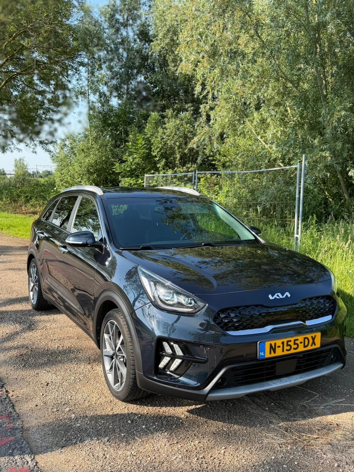 Kia Niro executiveline 1.6 GDi Hybrid 141pk Dct6 2021 Blauw, Auto's, Kia, 1580 cc, Blauw, Origineel Nederlands, 75 €/maand