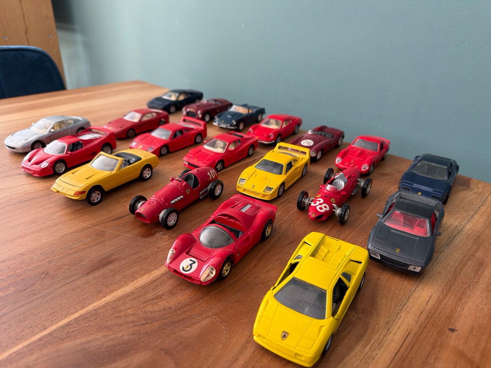 Verzameling 19 modelauto's -  Ferrari, Ophalen of Verzenden, Gebruikt, Auto