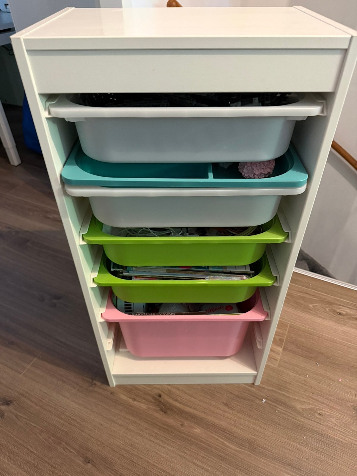 Trofast kasten ikea, Ophalen, Minder dan 50 cm, 5 laden of meer, Zo goed als nieuw