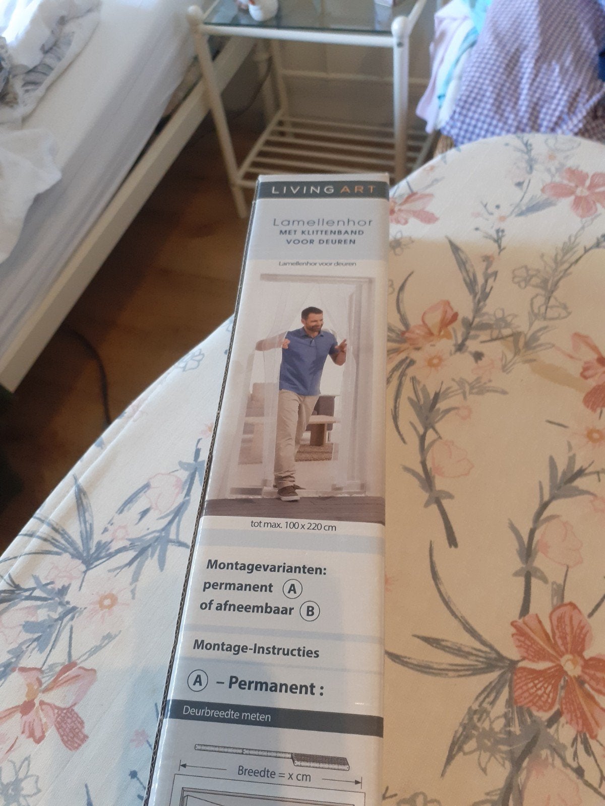 Lamellenhordeur voor voor- of achterdeur - Nieuw in doos, Ophalen, 80 tot 100 cm, 215 cm of meer, Hordeur