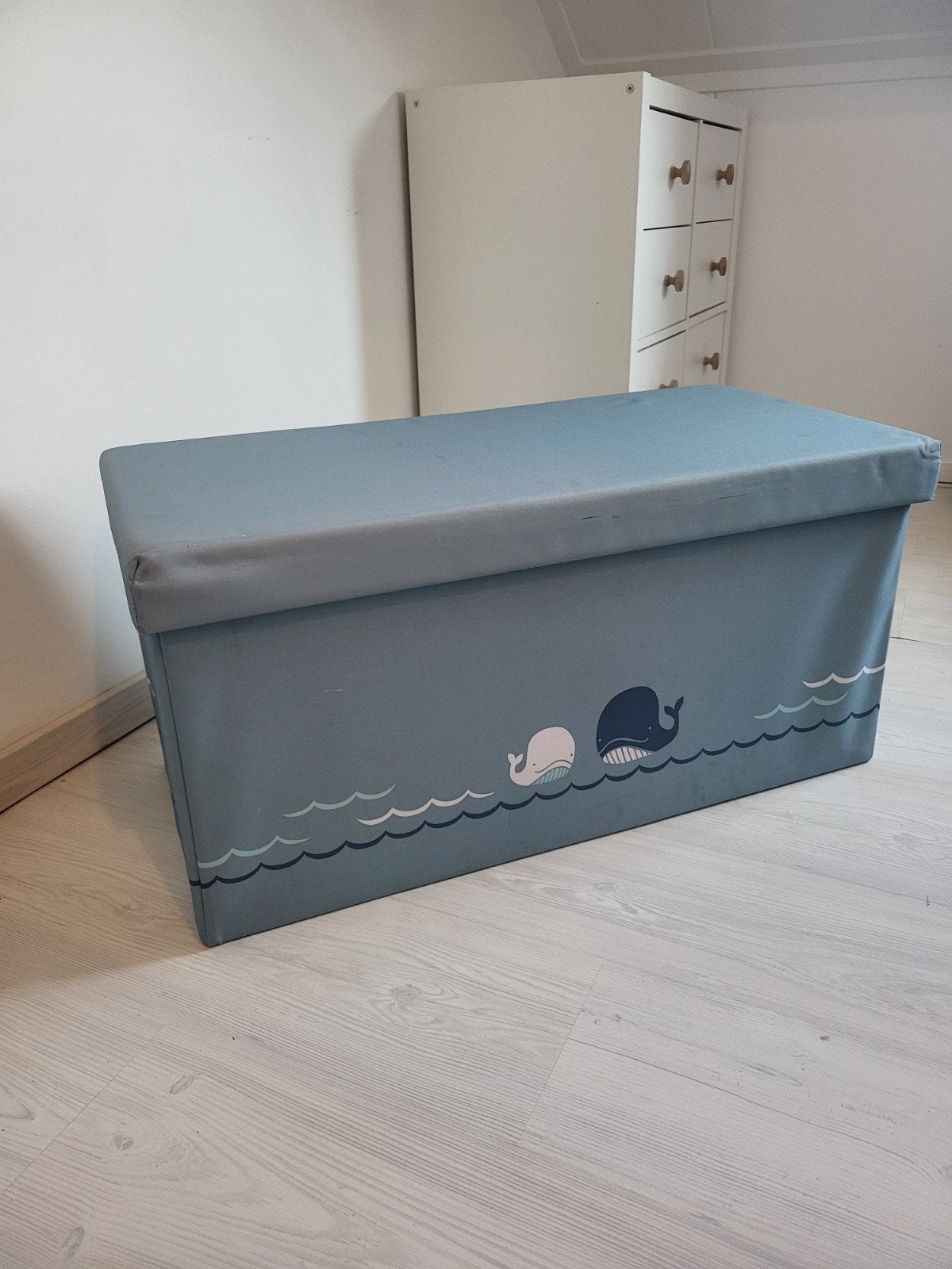 Opvouwbare opbergbox met walvissen - ideaal voor speelgoed, Ophalen of Verzenden, Gebruikt