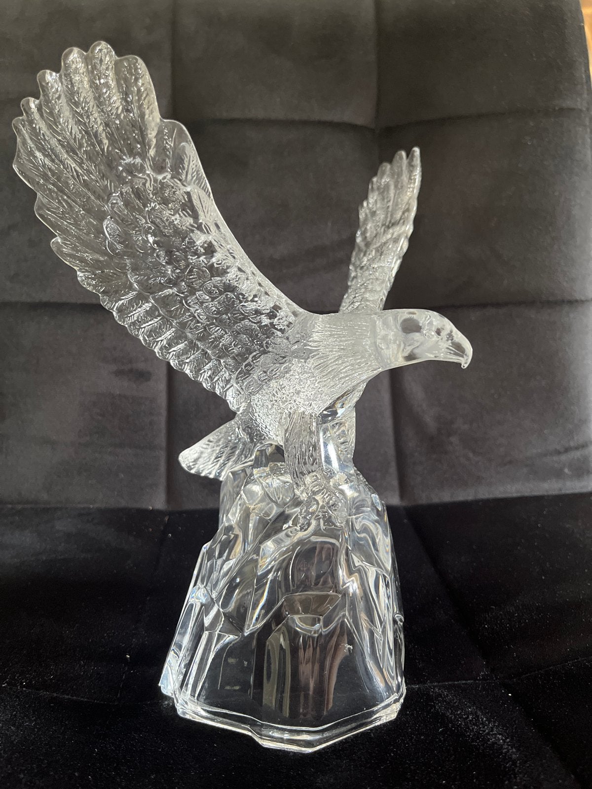 Glazen Adelaar Beeldje - Decoratief Kunstwerk, Ophalen