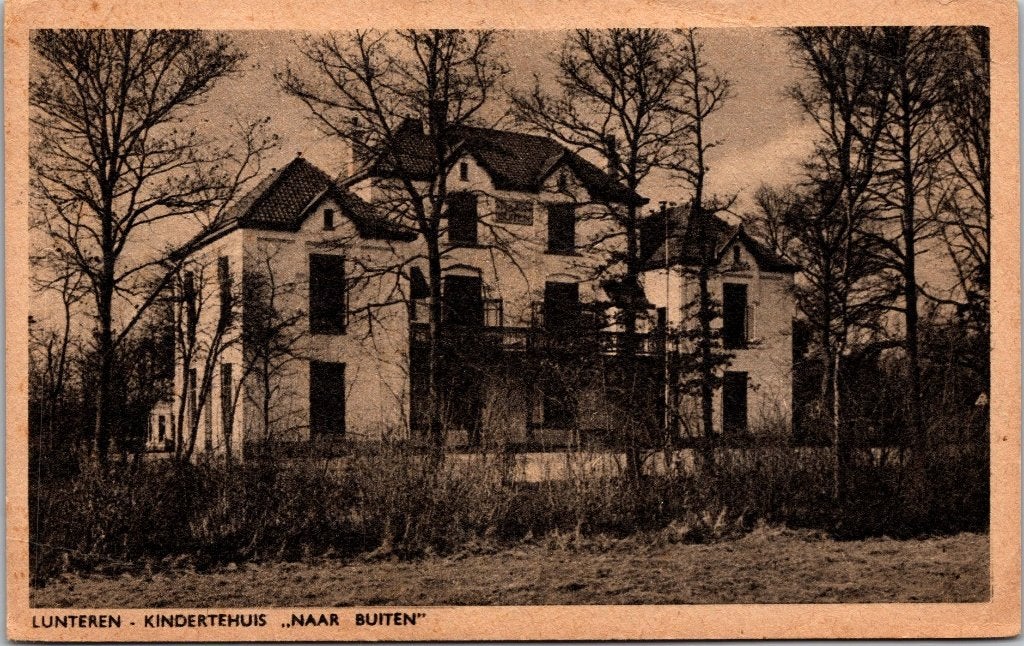 Lunteren - 12 oude ansichtkaarten II, Verzamelen, Ansichtkaarten | Nederland, Verzenden, 1940 tot 1960, Gelopen, Gelderland