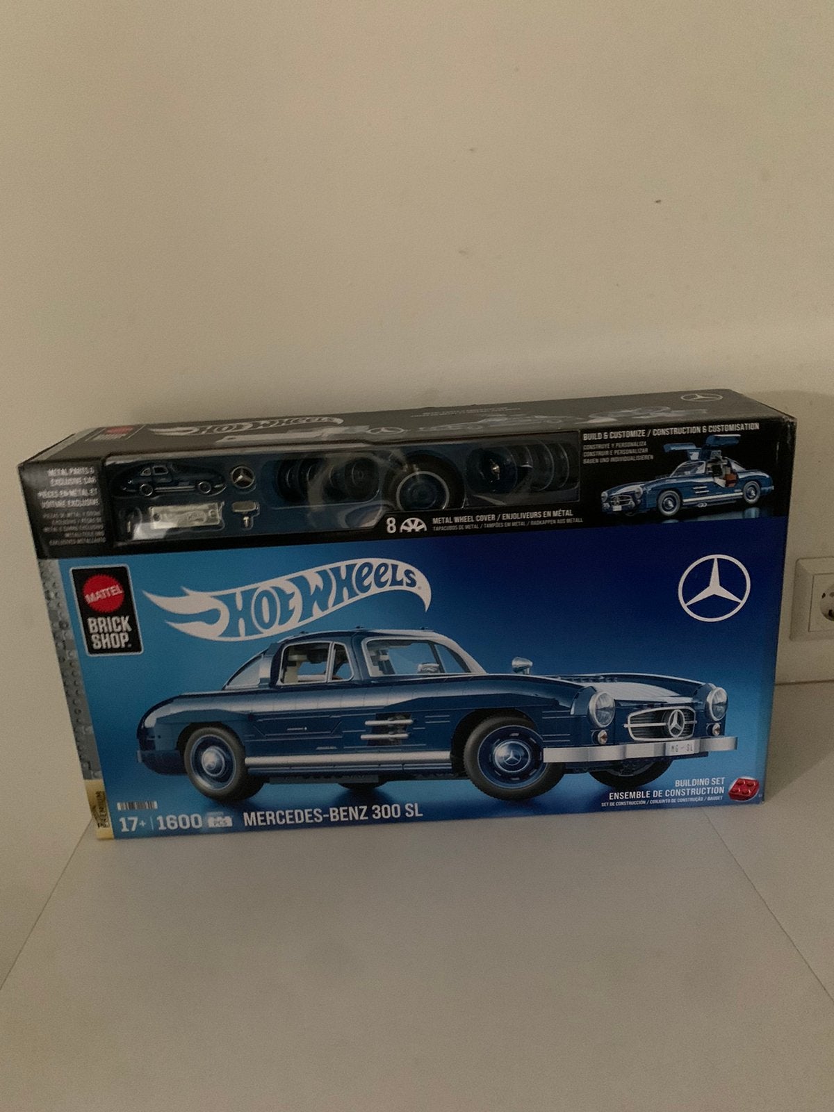 Mattel Brick Shop Hot Wheels Mercedes-Benz 300SL, Hobby en Vrije tijd, Modelbouw | Auto's en Voertuigen, Overige merken, Auto