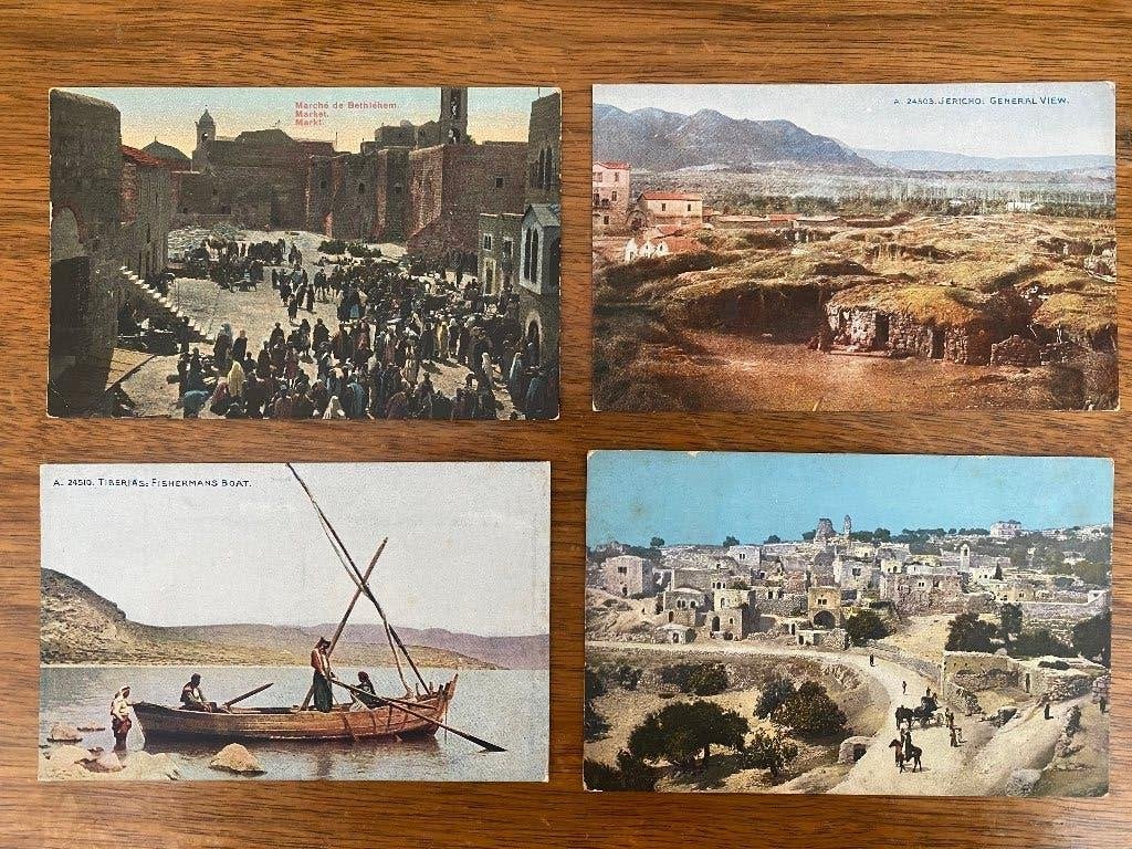 PALESTINA ca 1920 partij 18 onbeschreven kaarten wv 16 kleur, Verzenden, 1920 tot 1940, Ongelopen, Buiten Europa