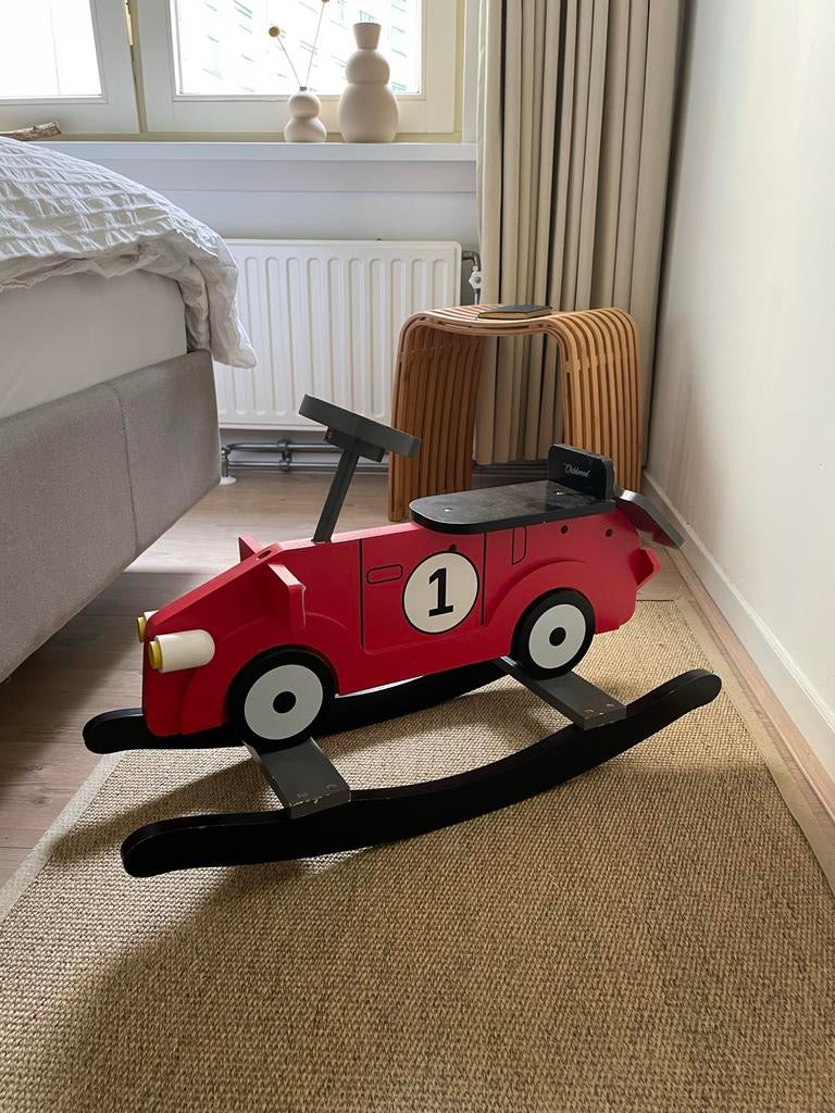 Childwood Hobbelauto Rood MDF - Schommelauto, Ophalen, Gebruikt, Jongen of Meisje