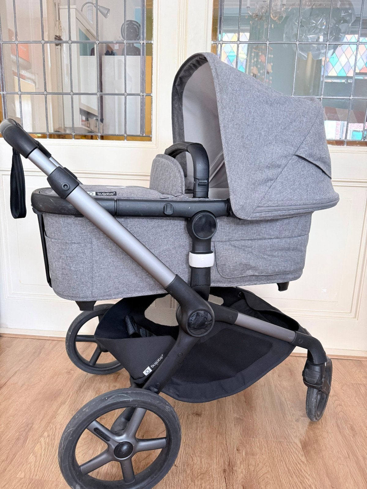 Bugaboo Fox 5 Complete Kinderwagen - Moon Grey, Ophalen, Gebruikt, Met autostoeltje, Bugaboo