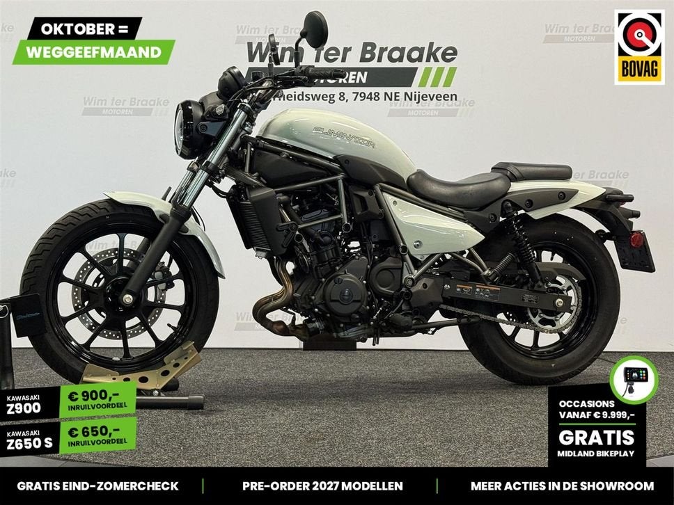 Kawasaki Eliminator 500 ABS (bj 2026) 4,569 km, 2 cilinders, Chopper, Bedrijf, Onbekend